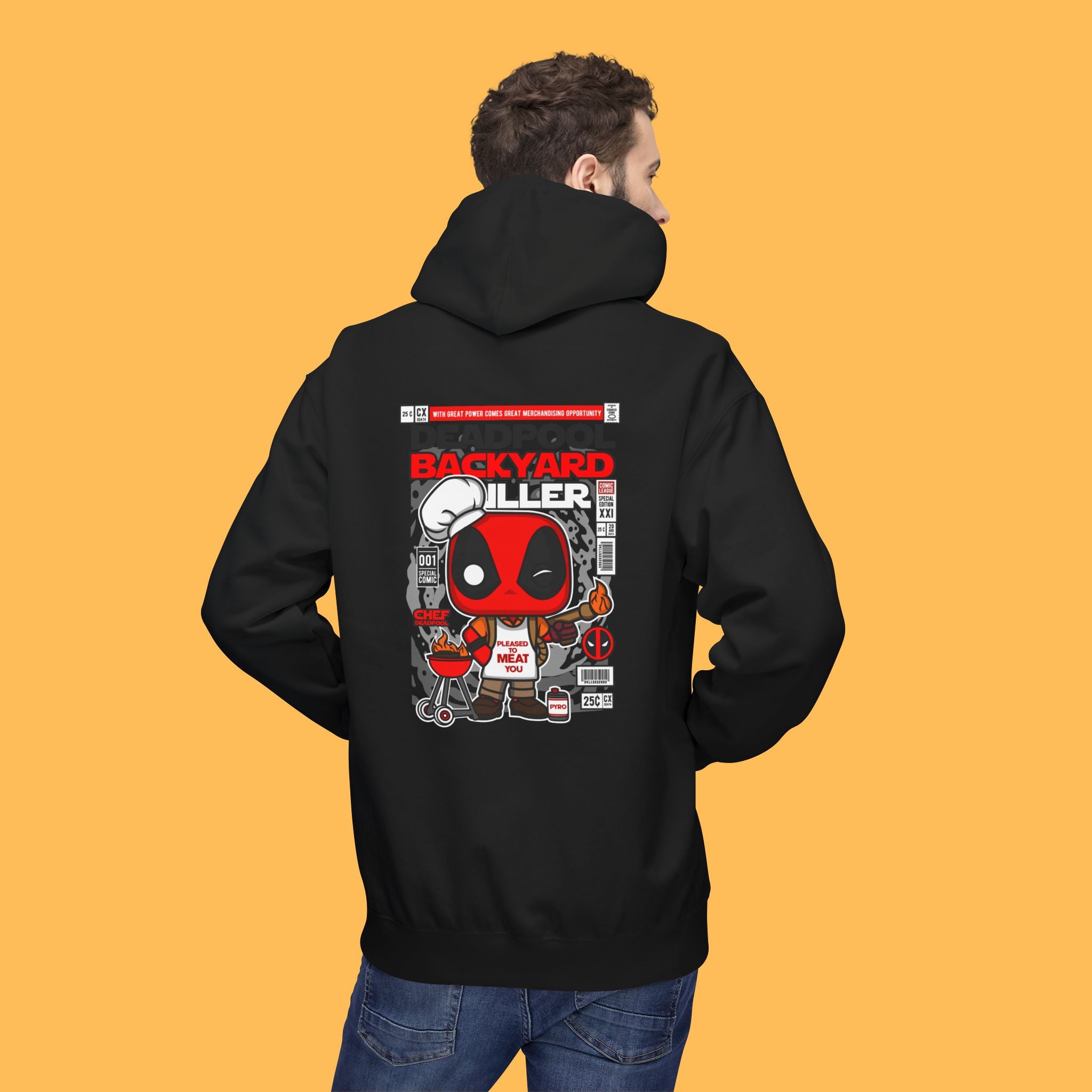 Graphic Streetwear Unisex Hoodie Cozy Deadpool Design