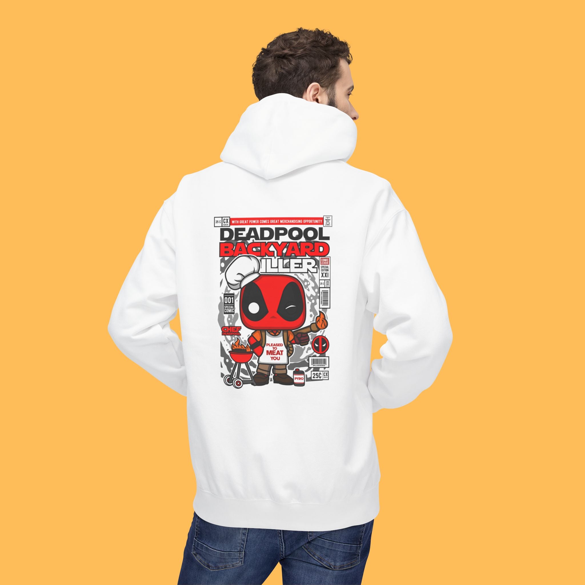 Graphic Streetwear Unisex Hoodie Cozy Deadpool Design