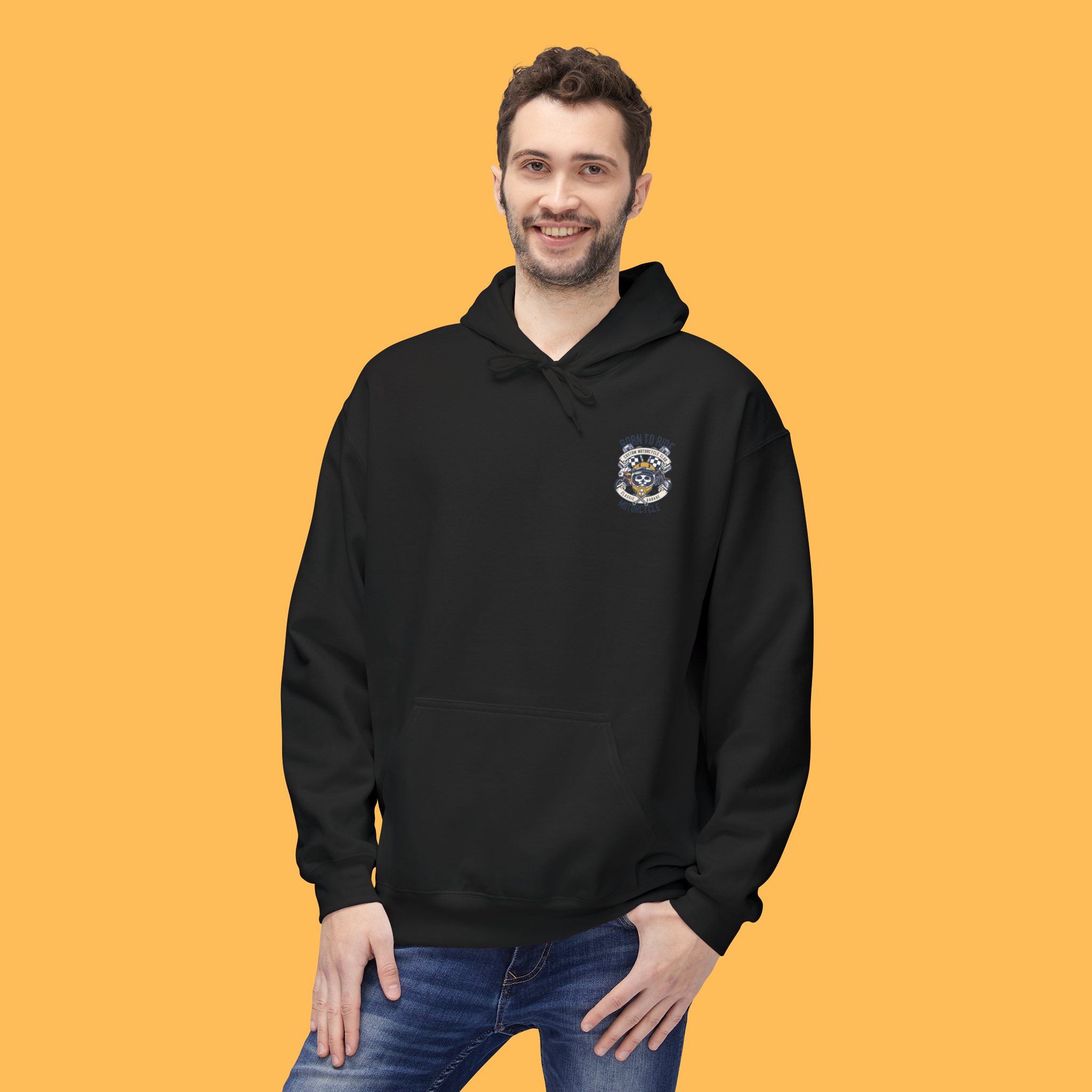 Motorcycle Adventure Custom Garage Hoodie